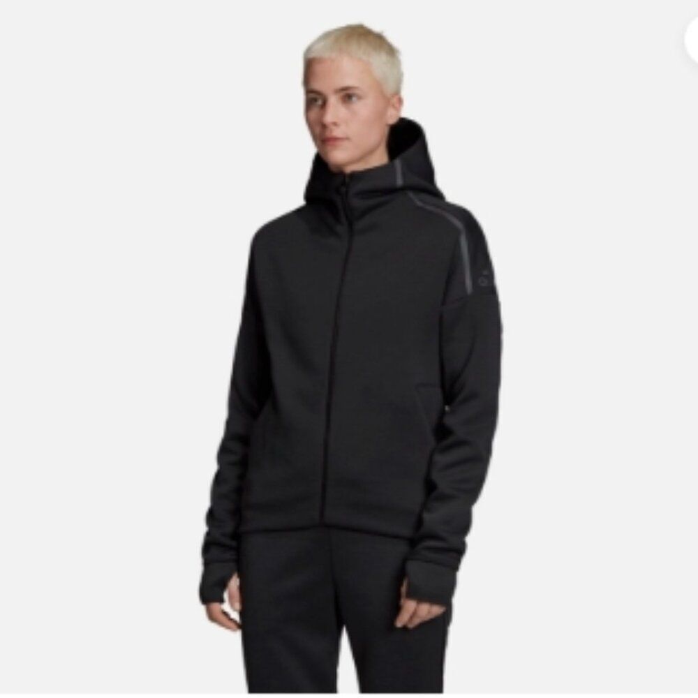 Like New! Adidas Women’s ZNE Fast Release Hoodie FR Track Jacket Black in Size S